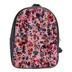 Cells In A Red Space School Bag (large) by DimitriosArt