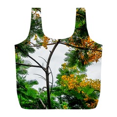 Tree Sunlight Forest Nature Landscape Sunrise Fog Full Print Recycle Bag (l) by danenraven