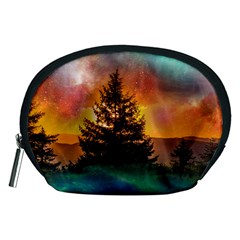 Tree Nature Landscape Fantasy Magical Cosmic Accessory Pouch (medium) by danenraven