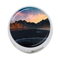 Beach Volcano Ocean Sunset Sunrise Iceland 4-port Usb Hub (one Side) by danenraven