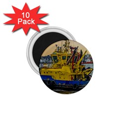 Tugboat Sailing At River, Montevideo, Uruguay 1 75  Magnets (10 Pack)  by dflcprintsclothing