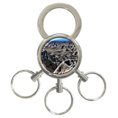 Badlands National Park Nature South Dakota Geology 3-ring Key Chain by danenraven