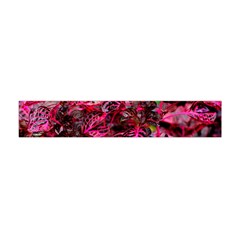 Red Leaves Plant Nature Leaves Flora Foliage Flano Scarf (mini) by danenraven