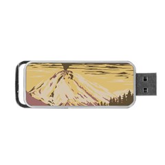 Boom Eruption Forest Mountain News Scary Volcano Portable Usb Flash (one Side) by danenraven