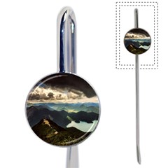 Mountains Sky Clouds Sunset Peak Overlook River Book Mark