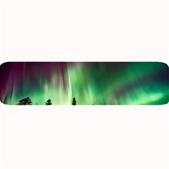 Aurora Borealis Northern Lights Forest Trees Woods Large Bar Mat by danenraven