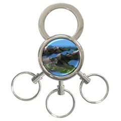 Mountain Landscape Rocky Rocks Geology Scenic 3-ring Key Chain by danenraven