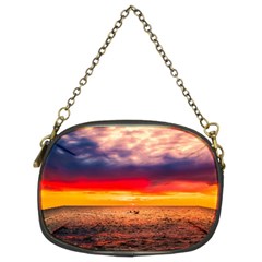 Denmark Sunset Dusk Sky Clouds Sea Ocean Water Chain Purse (two Sides) by danenraven