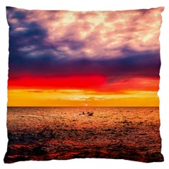 Denmark Sunset Dusk Sky Clouds Sea Ocean Water Standard Flano Cushion Case (one Side) by danenraven