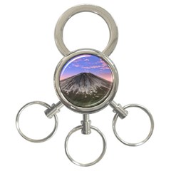 Mount Mountain Fuji Japan Volcano Mountains 3-ring Key Chain by danenraven