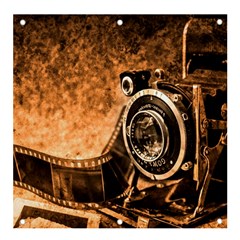 Camera Film Vintage Film Camera Old Old Camera Banner And Sign 4  X 4 