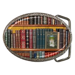 Books Library Bookshelf Bookshop Vintage Antique Belt Buckles