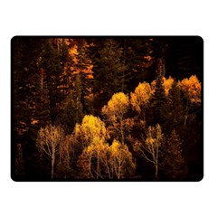 Autumn Fall Foliage Forest Trees Woods Nature Fleece Blanket (small)