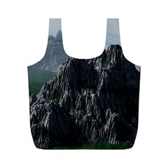 Terrain Mountain Rock Landscape Mountains Nature Full Print Recycle Bag (m) by danenraven