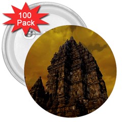 Temple Prambanan Java Indonesia 3  Buttons (100 Pack)  by danenraven