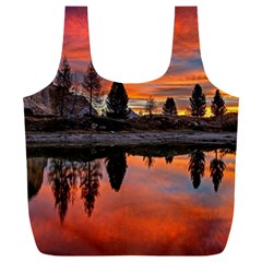 Lago Di Limides Dolomites Alps Italy Mountains Full Print Recycle Bag (xxxl) by danenraven