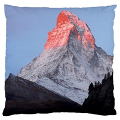 Matterhorn Mountain High Mountains Landscape Standard Flano Cushion Case (two Sides) by danenraven