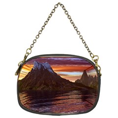 Sunset Island Tropical Sea Ocean Water Travel Chain Purse (two Sides) by danenraven