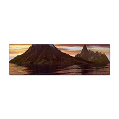 Sunset Island Tropical Sea Ocean Water Travel Sticker (bumper) by danenraven