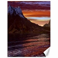 Sunset Island Tropical Sea Ocean Water Travel Canvas 18  X 24  by danenraven