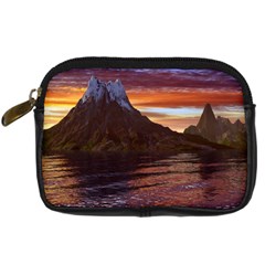 Sunset Island Tropical Sea Ocean Water Travel Digital Camera Leather Case by danenraven