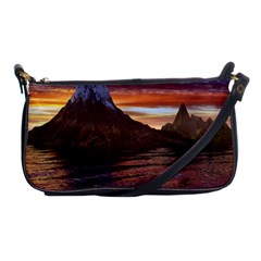 Sunset Island Tropical Sea Ocean Water Travel Shoulder Clutch Bag by danenraven