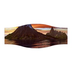 Sunset Island Tropical Sea Ocean Water Travel Stretchable Headband by danenraven