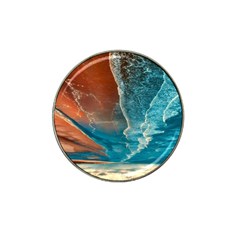 Sea Ocean Coastline Coast Sky Clouds Beach Sand Hat Clip Ball Marker (4 Pack) by danenraven