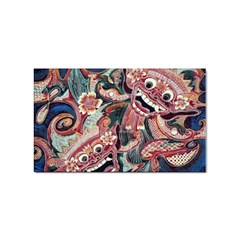 Indonesia Bali Batik Fabric Impression Patterns Sticker (rectangular) by danenraven