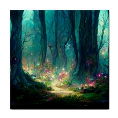 Magical Forest Forest Painting Fantasy Face Towel by danenraven