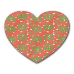 X Mas Texture Pack Heart Mousepad by artworkshop