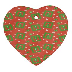 X Mas Texture Pack Heart Ornament (two Sides) by artworkshop