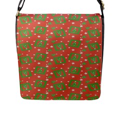 x mas texture pack Flap Closure Messenger Bag (L)