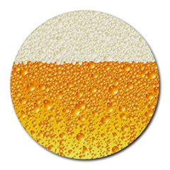 Bubble Beer Round Mousepad by artworkshop