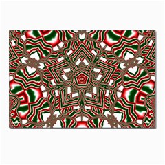 Christmas-kaleidoscope Postcard 4 x 6  (pkg Of 10) by artworkshop