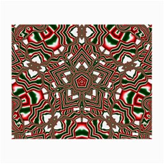 Christmas-kaleidoscope Small Glasses Cloth (2 Sides) by artworkshop