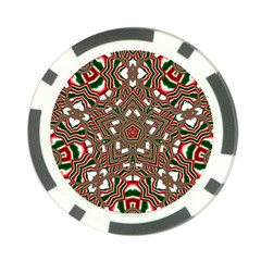 Christmas-kaleidoscope Poker Chip Card Guard (10 pack)