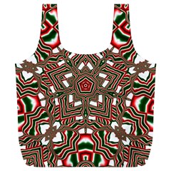 Christmas-kaleidoscope Full Print Recycle Bag (XL)