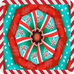 Christmas Kaleidoscope Play Mat (square) by artworkshop