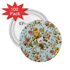 Flowers Vintage Floral 2 25  Buttons (100 Pack)  by artworkshop