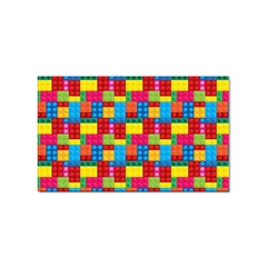 Lego Background Sticker Rectangular (100 Pack) by artworkshop