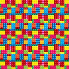 Lego Background Play Mat (square) by artworkshop