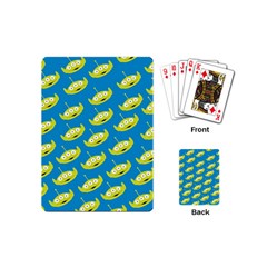 Pattern Aliens Playing Cards Single Design (mini) by artworkshop