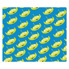 Pattern Aliens Double Sided Flano Blanket (Small) 