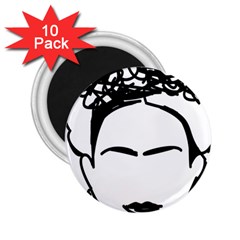 Frida Kahlo  2 25  Magnets (10 Pack)  by Sobalvarro