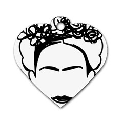 Frida Kahlo  Dog Tag Heart (two Sides) by Sobalvarro