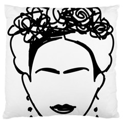 Frida Kahlo  Standard Flano Cushion Case (one Side) by Sobalvarro