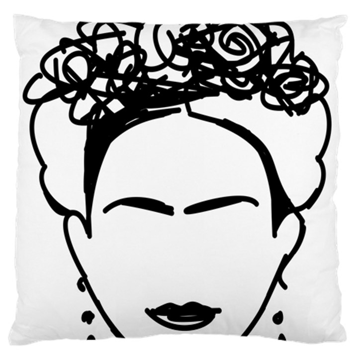 Frida Kahlo  Large Flano Cushion Case (Two Sides)