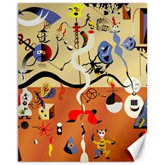 Carnival Of The Harlequin Art Canvas 11  X 14  by danenraven