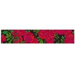 Seamless-pattern-with-colorful-bush-roses Large Flano Scarf 